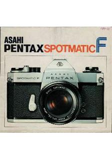 Pentax Spotmatic F manual. Camera Instructions.